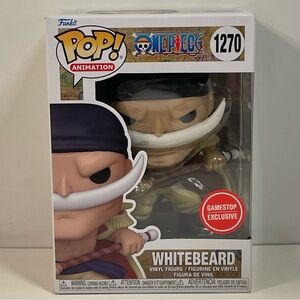 [NEW] FUNKO POP ANIMATION ONE PIECE WHITEBEARD GAMESTOP EXCLUSIVE FIGURE #1270